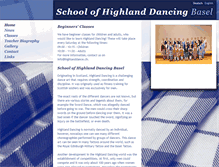 Tablet Screenshot of highlanddance.ch